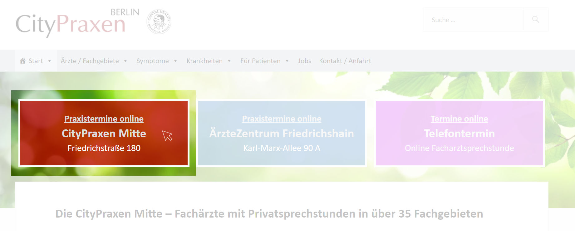 Terminvereinbarung CityPraxen Prof. Dr. med. Jürgen Kiwit